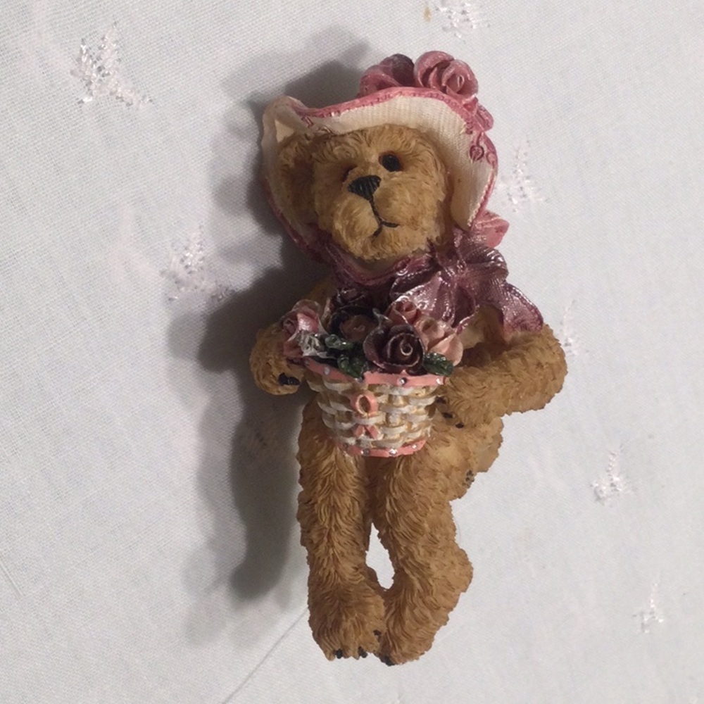 Boyds Bears Breast Cancer Bear Plant Sitter